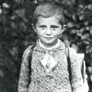 Pope Benedict as a boy